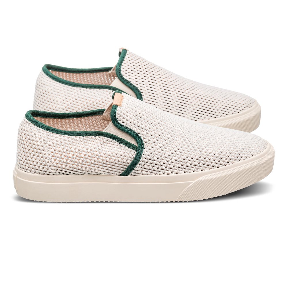 CLAE PORTER KNIT Shoes Womens USA314-C90 In Eggnog Trekking Green